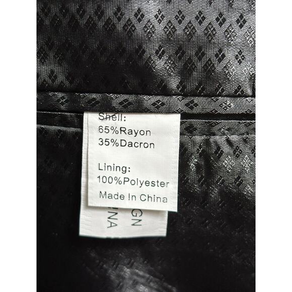 Insomnia Blazer Jacket Mens Medium Wine Red Sequin Shawl Collar Party Prom M205 - Picture 7 of 9